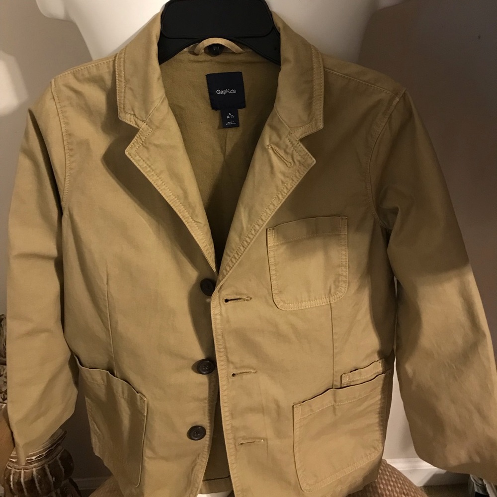 Gap kids blazer khaki classic in cotton